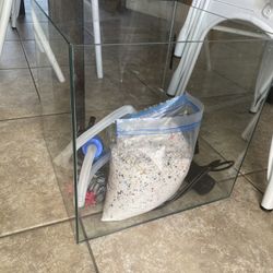 35 Gal Glass Fish Tank Aquarium Essentials