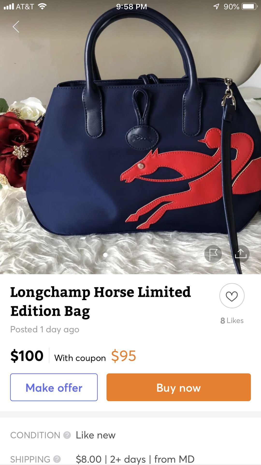 Limited Edition Long Champ Year of the Horse