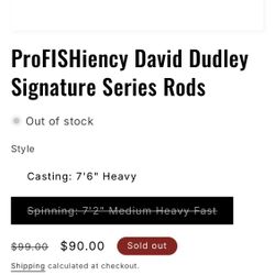 Profishiency Spinning Rod 7’2” MH - NEW