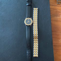 Woman’s Movado Watch 14k Bezel With Diamonds