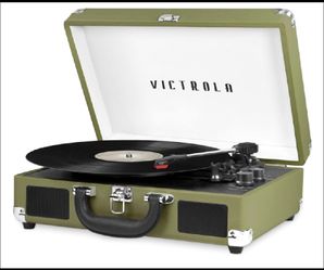 New Other Victrola Journey Bluetooth Suitcase Record Player, Green Olive