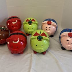 Vintage Christmas Piggy Banks 