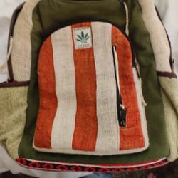 Hemp Backpack Made In Nepal 