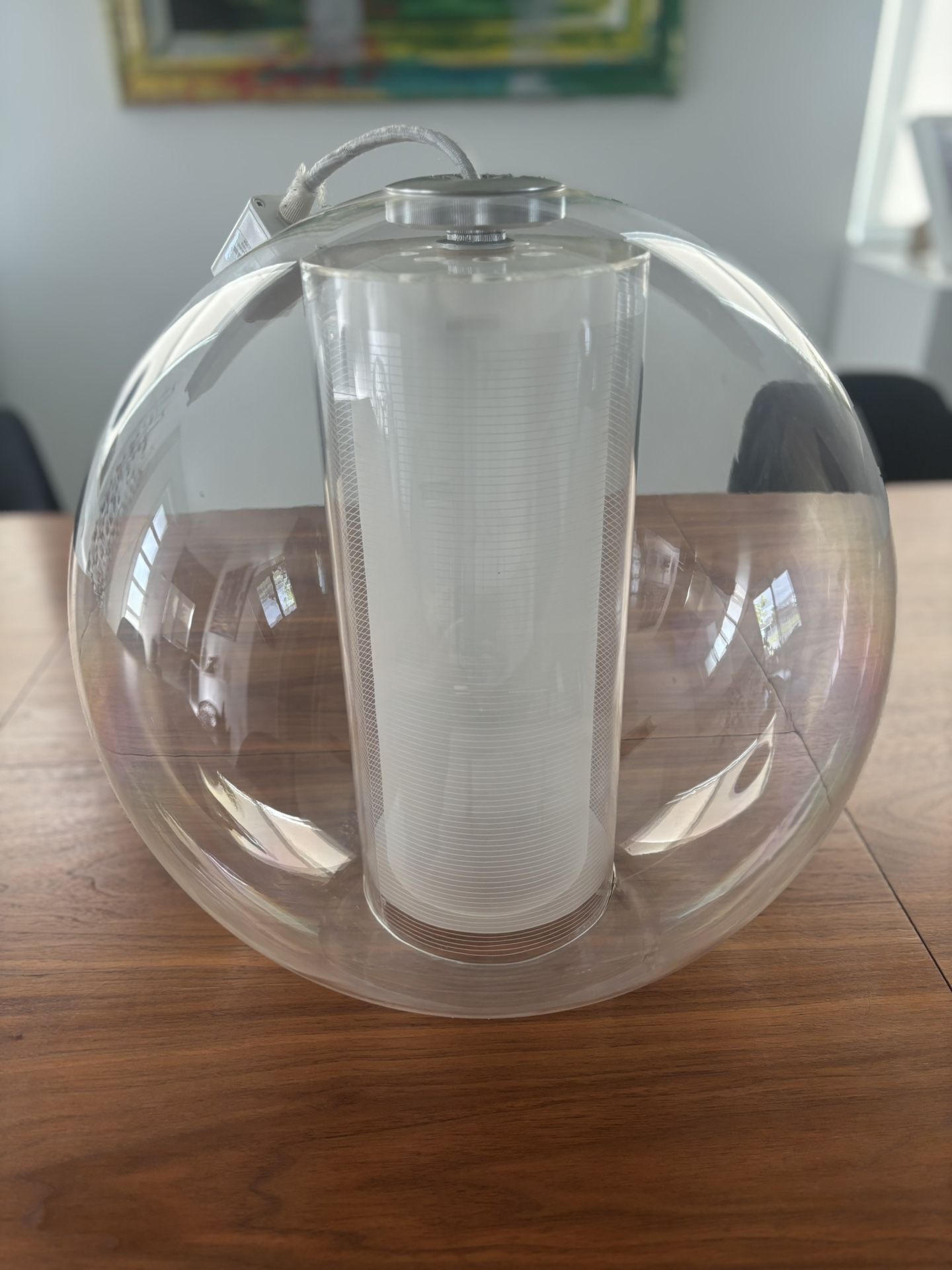 Modern Unique Lamp White/Clear GREAT CONDITION