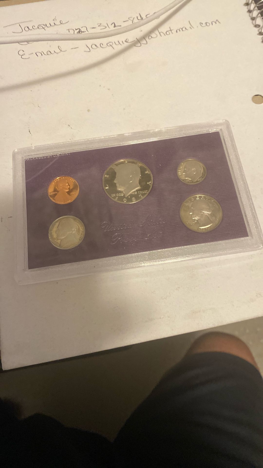 1987 United States Proof Set.