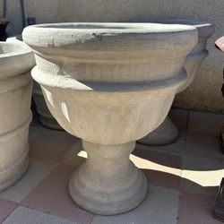 New Flower Pots Made Out Of Cement 