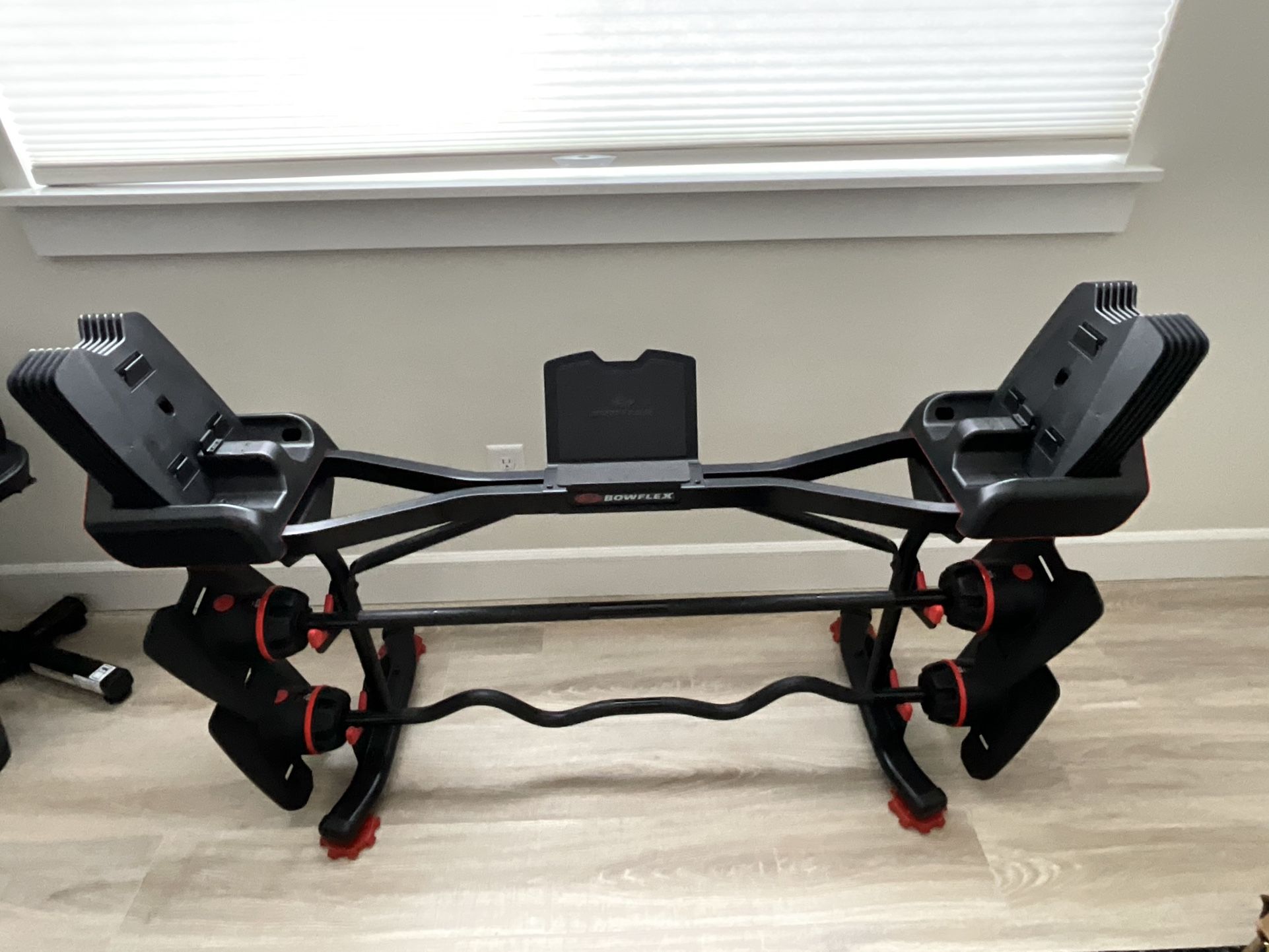 Bowflex SelectTech 2080 Adjustable Barbell, Curl Bar with Stand