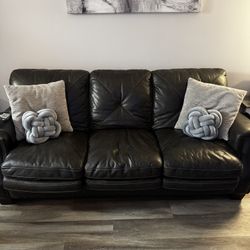 Premium Leather Couch! 2pc