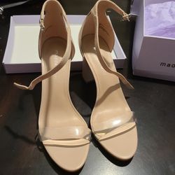 Madden Girl Clear/Nude Strappy Heel