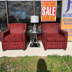 2pcs Accent Chairs 