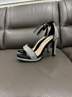 Black Sequined Heels