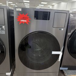 Samsung - 5.3 cu. ft. Bespoke AI Ventless Smart All-In-One Front Load Washer/Electric Dryer Combo with Ventless Heat Pump - Dark Steel Model: WD53DBA9