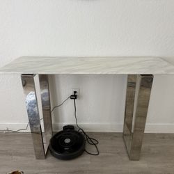 Clear Acrylic Console Table / Desk  Modern and minimalistic clear acrylic console table. Perfect for small spaces, entryways, or as a stylish desk. Li