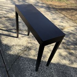 Black Narrow Console Table – Great Condition!