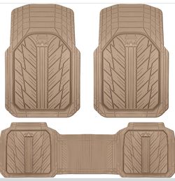 CAR PASS Heavy Rubber Car Floor Mats, Deep Waterproof Car Mats All Weather, Universal