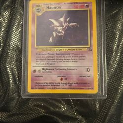 Haunter Holo Fossil Pokemon Card