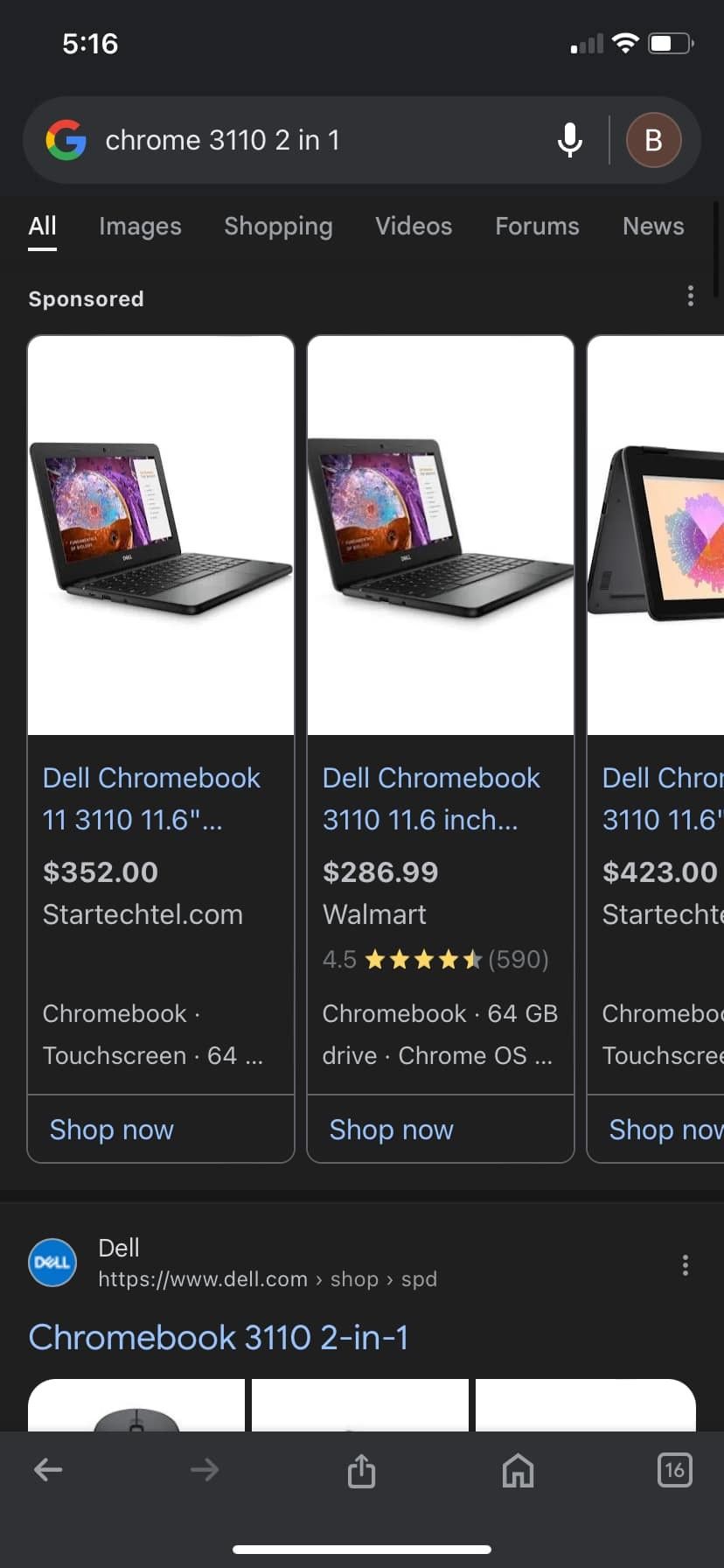 Dell Chromebook 3110
