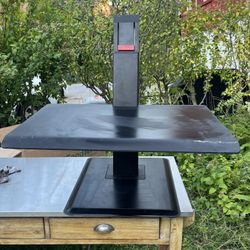 Black Human scale Standing Desk Computer Stand --pickup In KingsBridge Heights Bronx. Cash Only