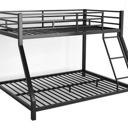 Twin over twin metal bunk bed