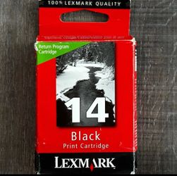 New Lexmark Black 14 Printer Ink Cartridge