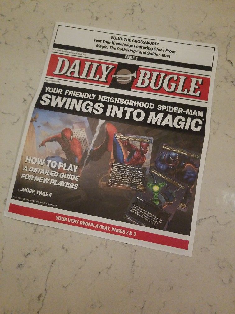 MTG Spider-Man Newspaper