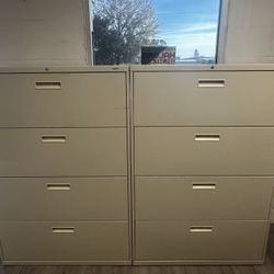 OFFICE/HOME FILE CABINET 4 DRAWERS LATERAL METAL FILE 