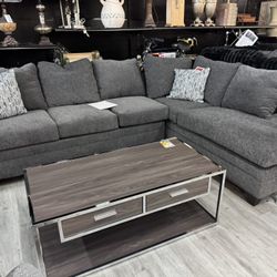 Grey L Shaped Sectional 