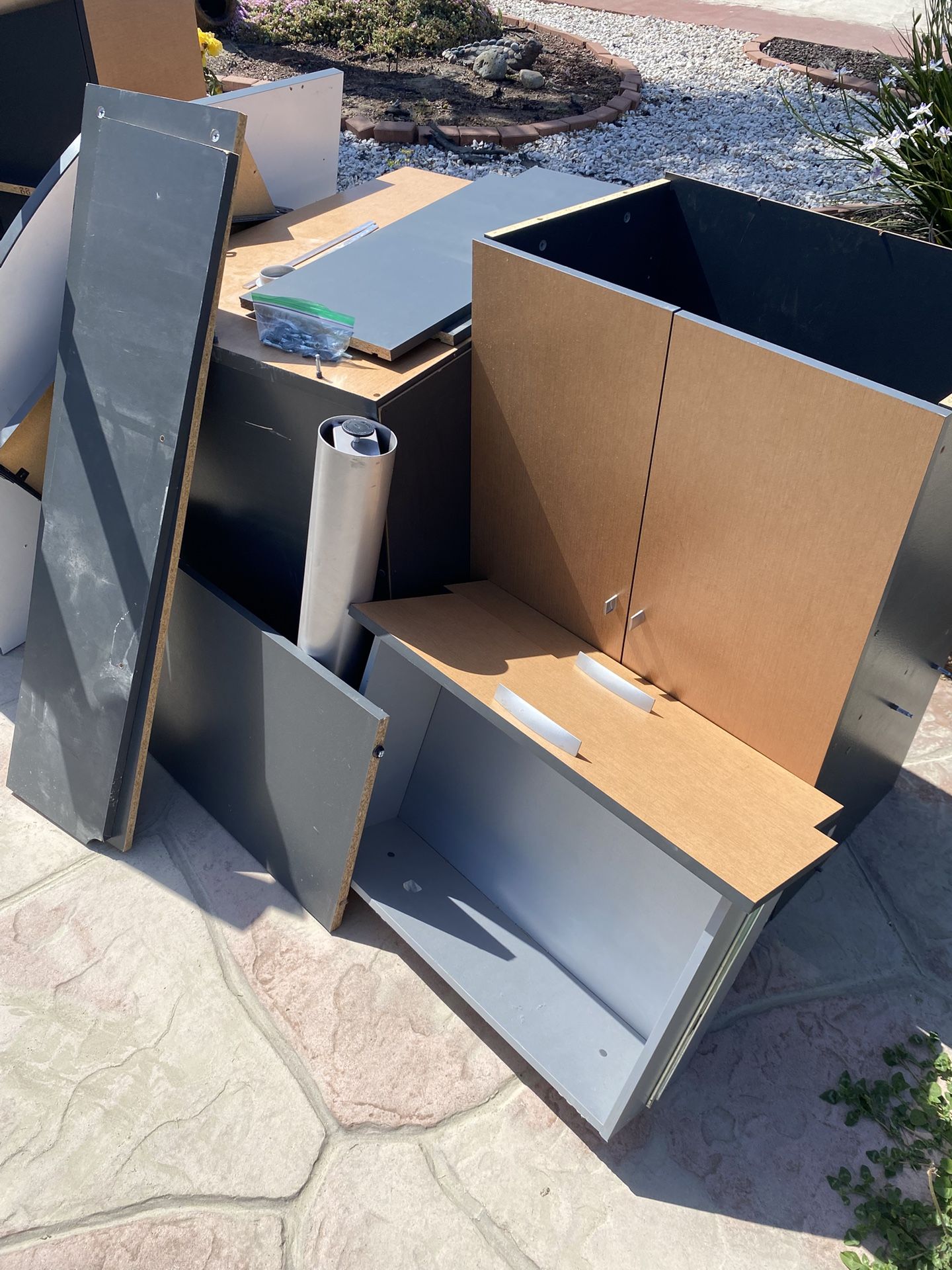 Free Desk And Cabinet