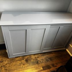 Grey Sliding Cabinets $75