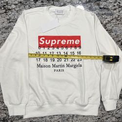 Supreme X Margiela White Crewneck Size medium 
