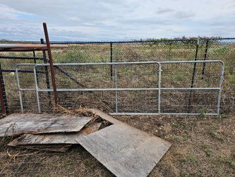 16 ft. x 50 in. Galvanized Mesh  Gate