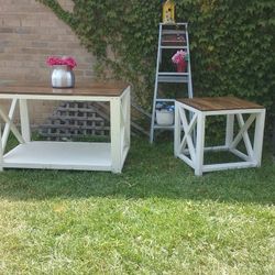 Rustic farm style tables