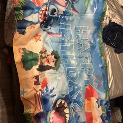 Stitch Birthday Banner 