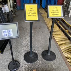 Pedestal Sign Poster Display Holders