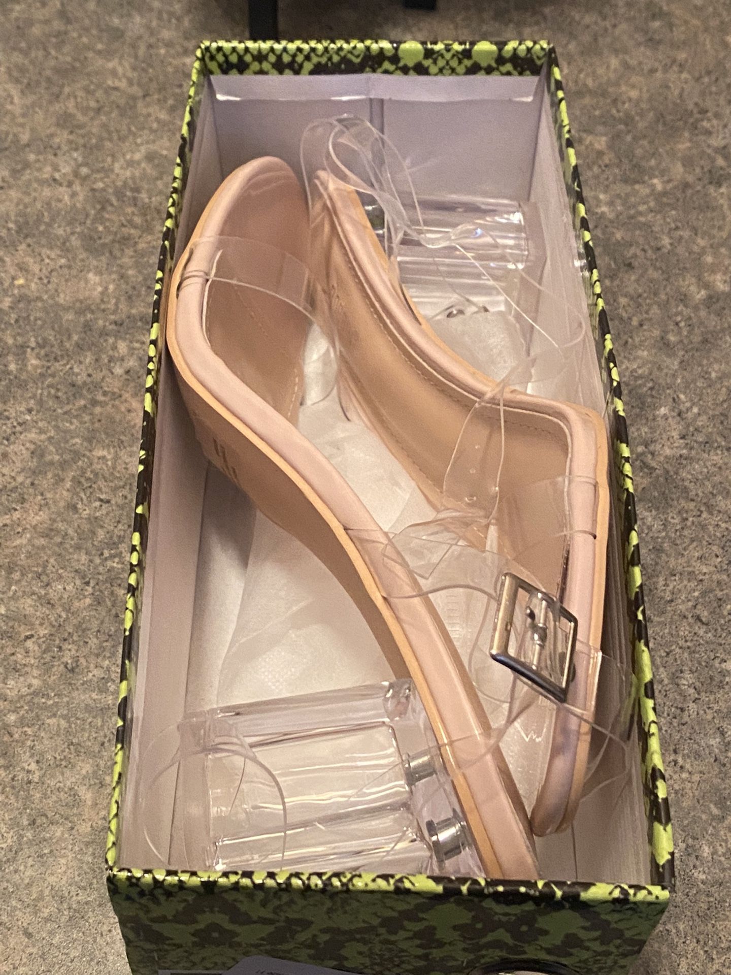 Clear/Nude Heels - Size 11 Medium