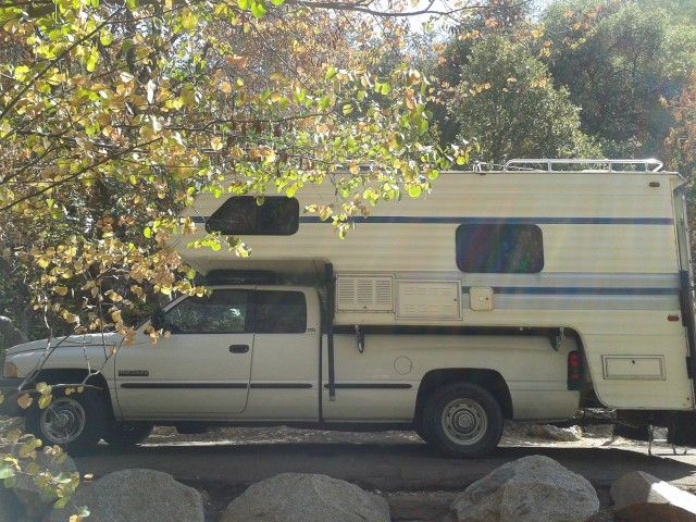 RV Trailer truck camper extra-large cabover