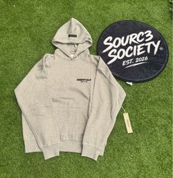 Size M grey Essential hoodie
