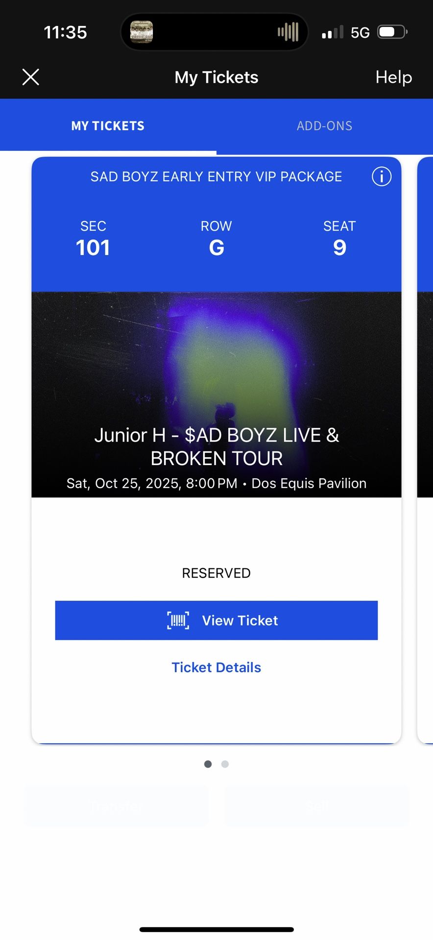 Junior H VIP Tickets Dallas