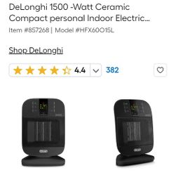 Delonghi Heater 1,500watt