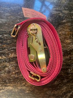 E Track ratchet strap
