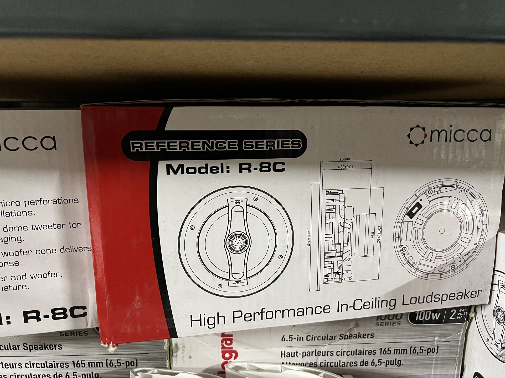 Micca R-8C Reference Series Ceiling Speakers