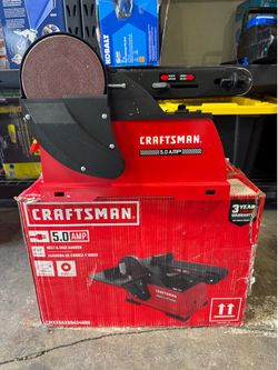 CRAFTSMAN 4-Inches x 36-Inches Belt 5 -Amp Benchtop Sander