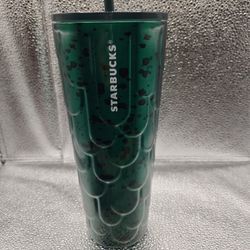 NWT Starbucks 2022 Anniversary Siren Core Green Scales Spotted SS Tumbler