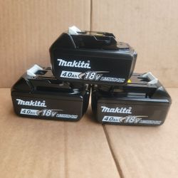 MAKITA 18V LXT LITHIUM-ION HIGH CAPACITY BATTERY 4.0 AH WITH FUEL GAUGE 