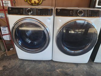 GE Steam Jumbo Washer And Dryer Electric