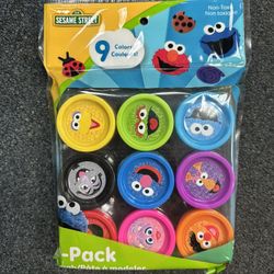 Sesame Street Dough Play Doh Clay Toys - Elmo, Cookie Monster Toddler Toys