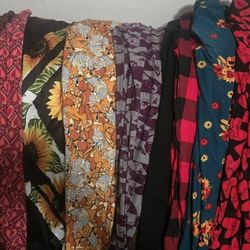 8 Pair Leggings Lularoe And More OS M/L  1 Long Johns