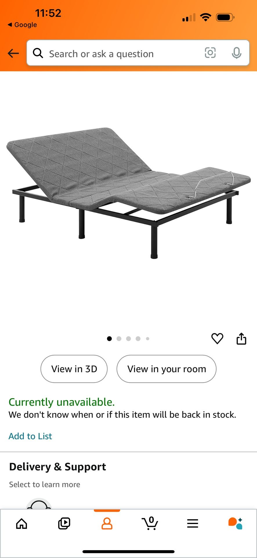 Adjustable Bed Frame