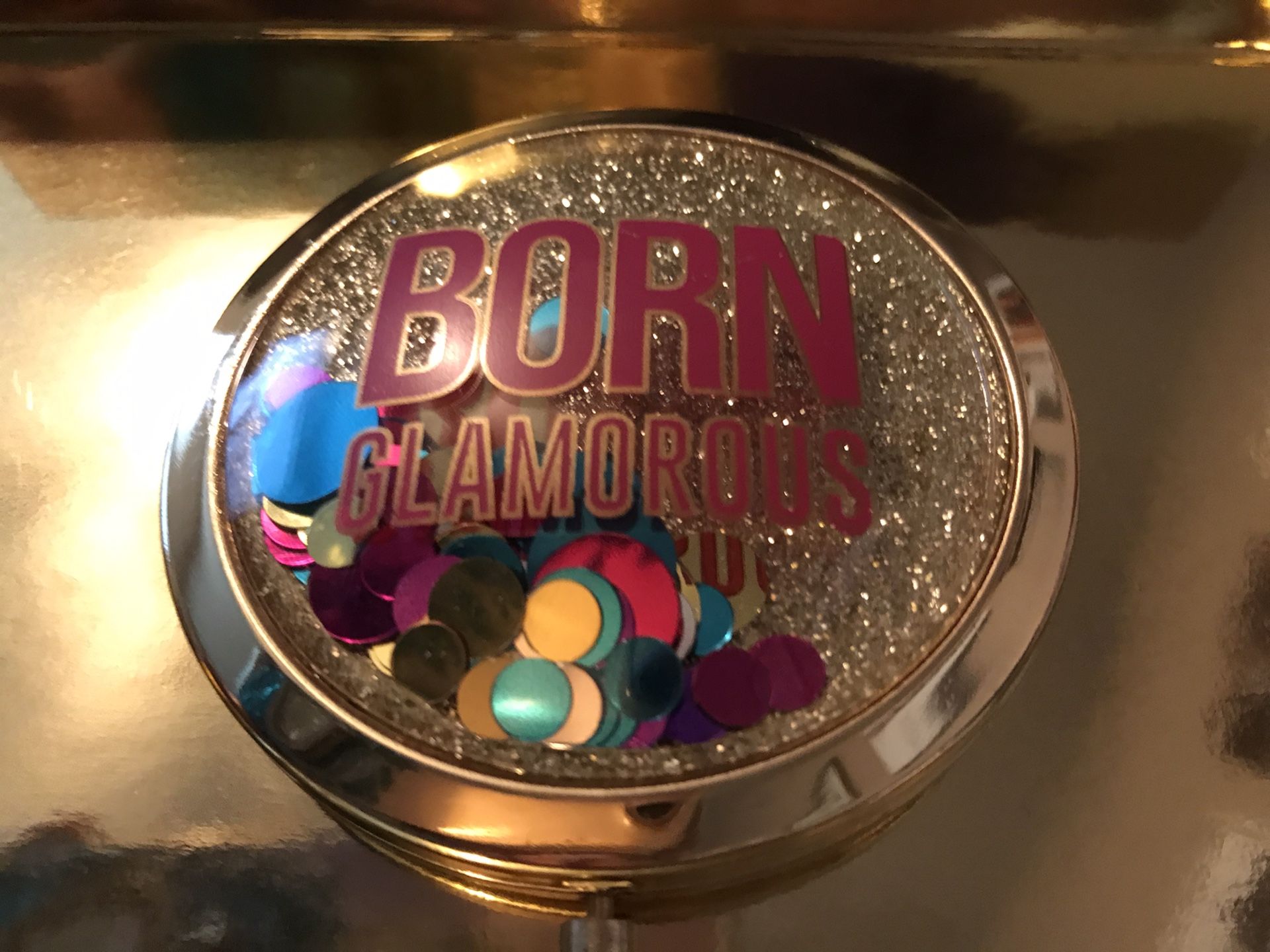 Beautiful! Glamorous! Gold Compact Mirror