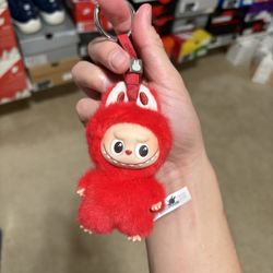 POP MART Labubu V4 The Monsters Pin For Love Alphabet Plush Pendant - Letter X